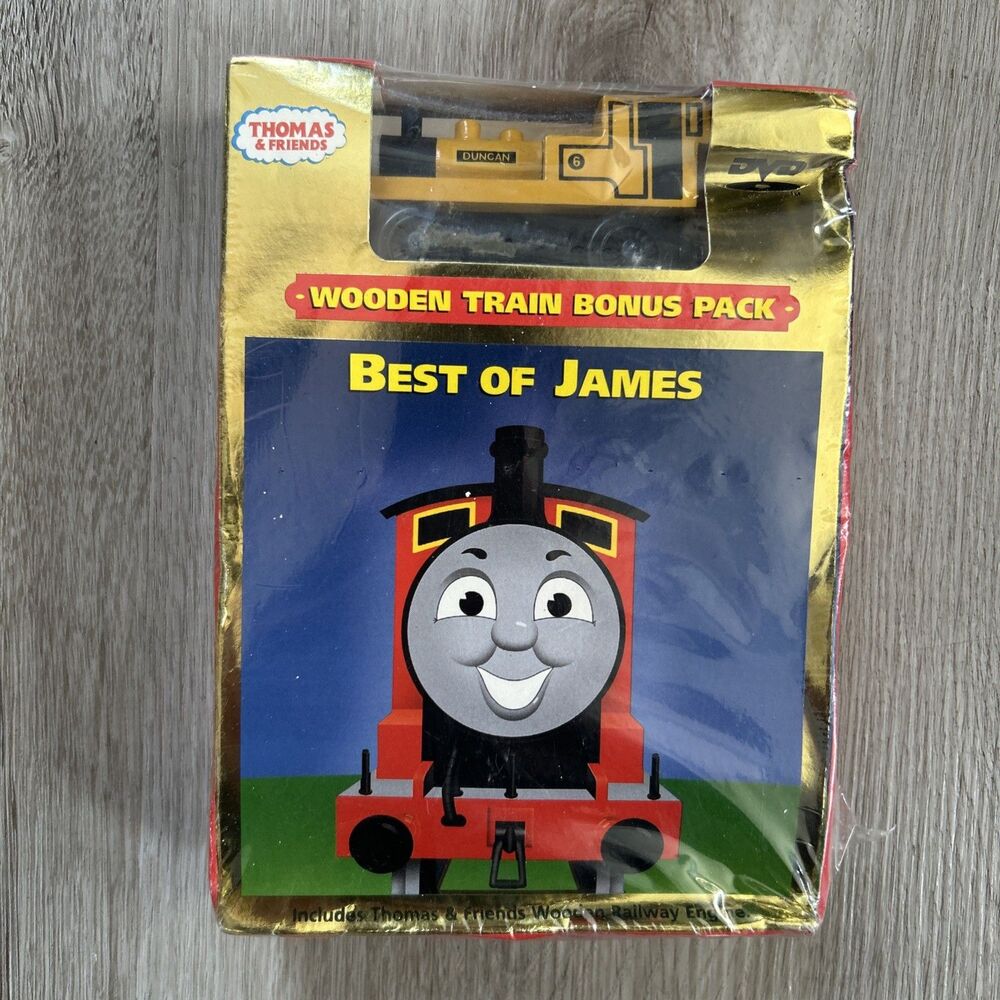 Thomas & Friends Best of James Limited Edition 2005 DVD Bonus Wooden Train NEW